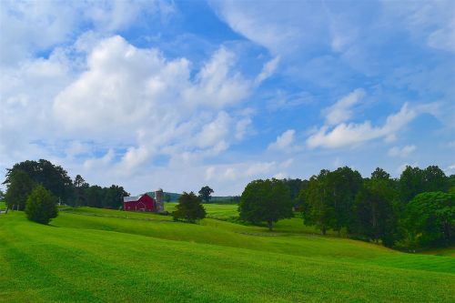 landscape rural barn