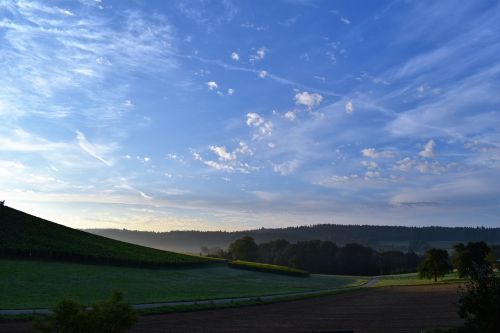 landscape view sunrise