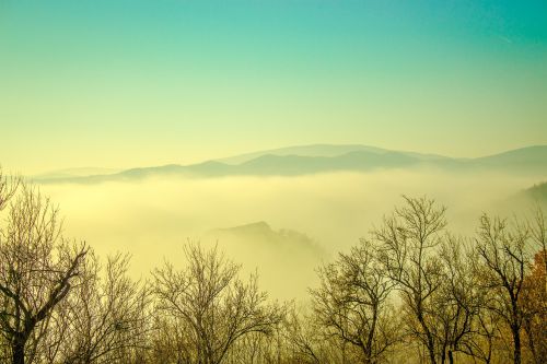 landscape fog mountain
