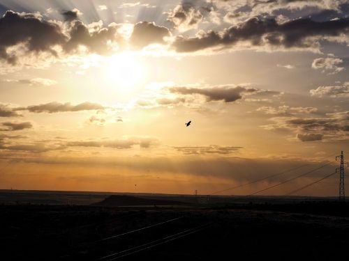 landscape sunset clouds