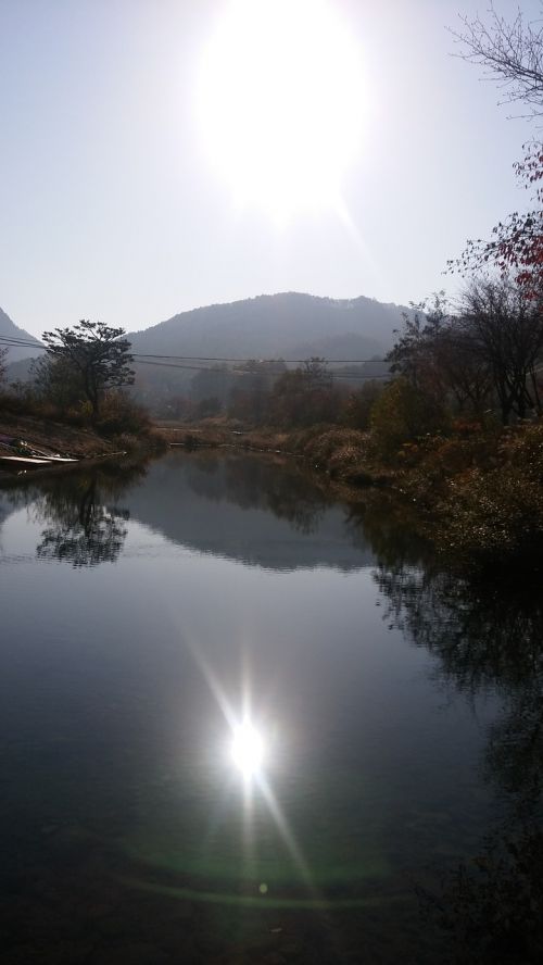 landscape lake mountain