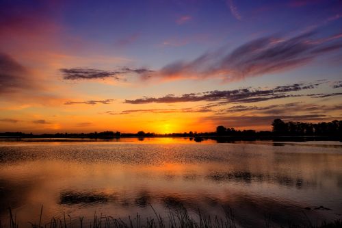 landscape laguna sunset