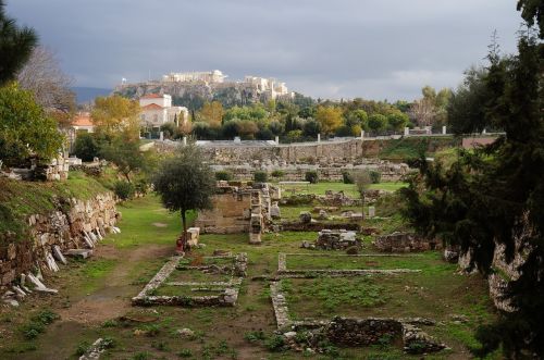 landscape parthenon citadel