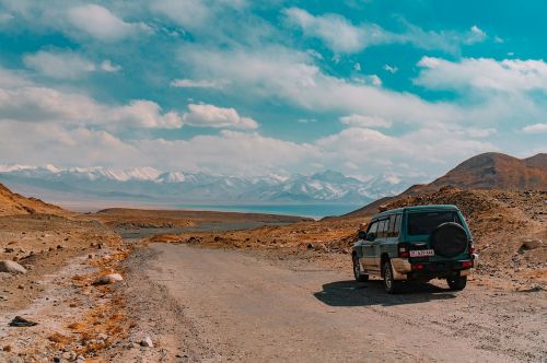 landscape road truck