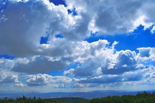 landscape mountains sky