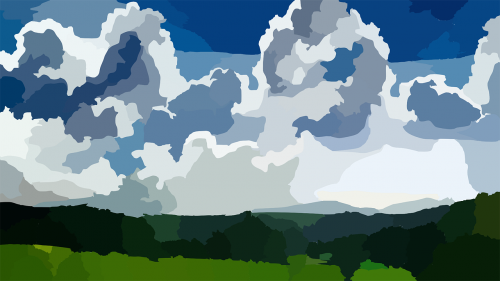 landscape clouds sky