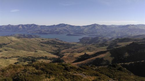 landscape mountain a bird's eye view