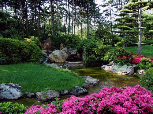 landscape japanese garden ornamental garden