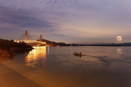 landscape  moon  bridge