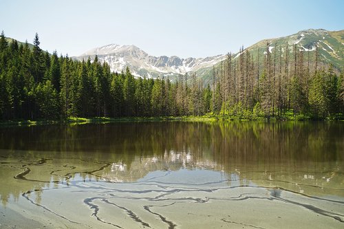 landscape  lake  mountains