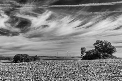 landscape  black white  sky