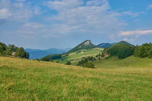 landscape  mountains  clouds