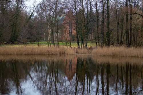 landscape  church  reflection
