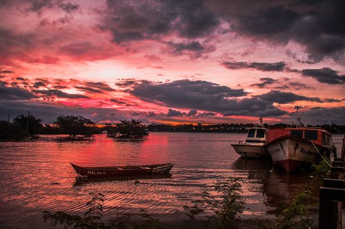 landscape  sky  boat