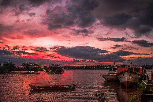 landscape  sky  boat