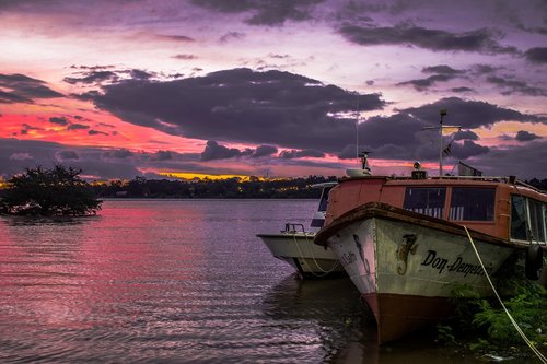 landscape  sky  boat