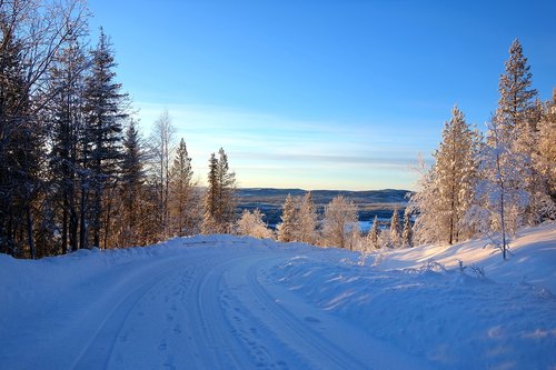 landscape  lapland  snow