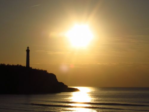 landscape lighthouse biarritz