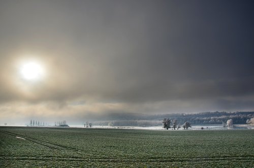 landscape  flood  fog