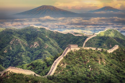 landscape  wall  china