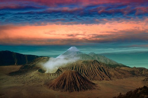 landscape  volcano  mountain