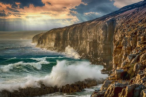 landscape  cliff  sea