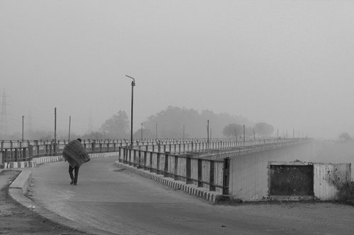 landscape  fog  gloomy