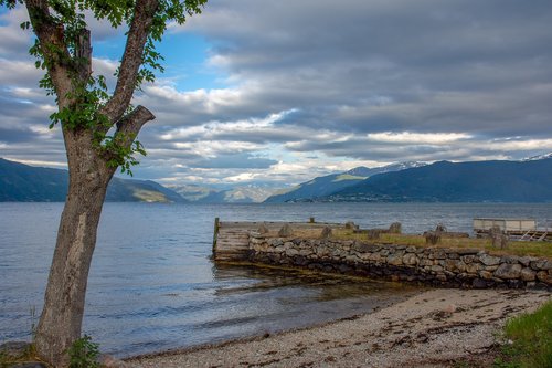 landscape  fjord  nature