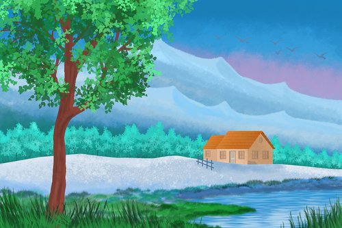 landscape  illustration  nature