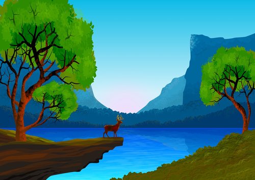 landscape  illustration  nature