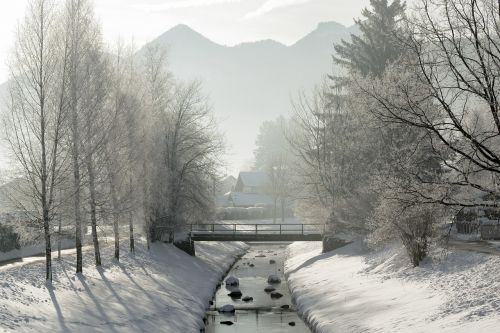 landscape winter snow