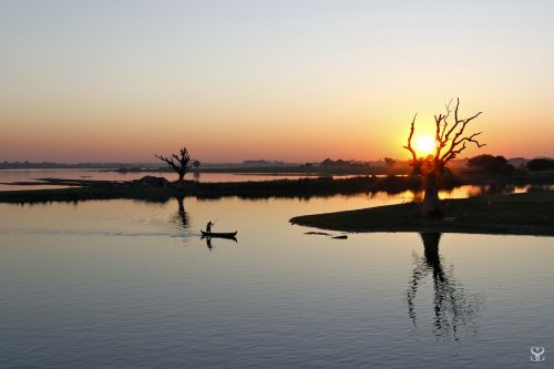 landscape sunset river