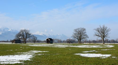 landscape chiemgau mountains