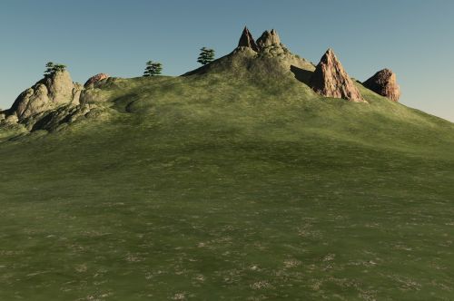 landscape hill rocks