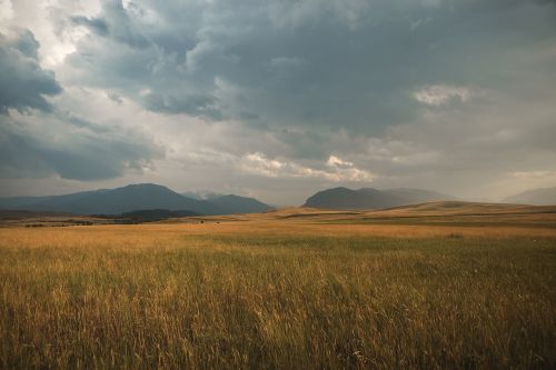 landscape storm clouds