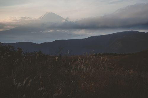 landscape mountains volcano