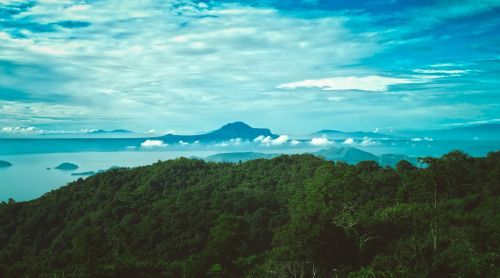 landscape blue sky