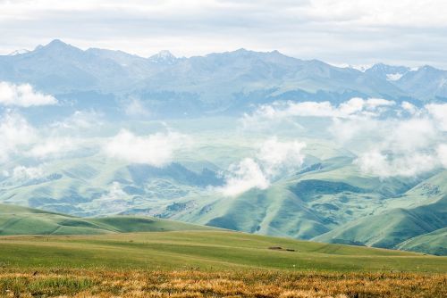 landscape mountains hills