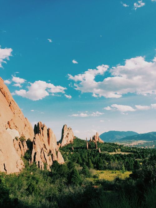 landscape mountains rocks