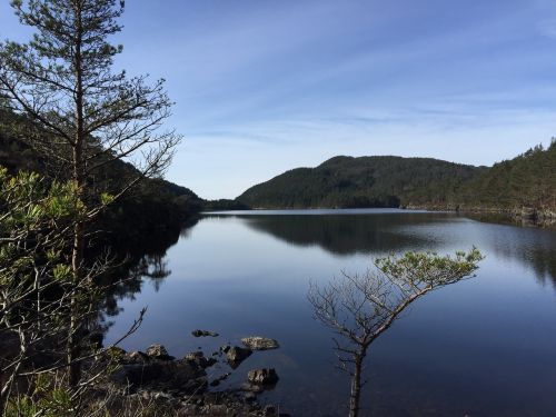 landscape lake nature