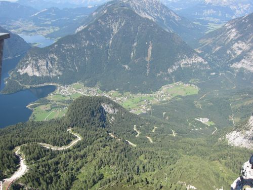 landscape mountains lake