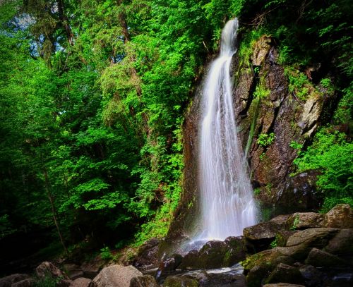 landscape water waterfall