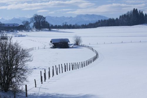 landscape mountains upper bavaria