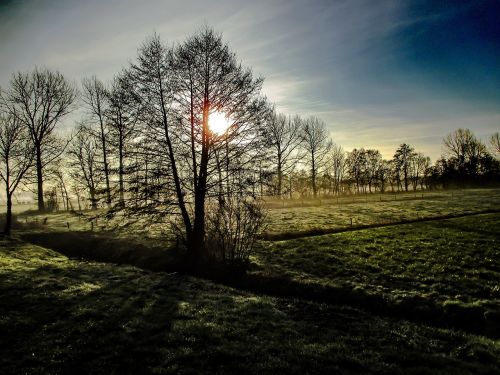 landscape nature sunrise