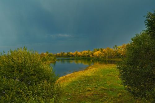 landscape nature rain