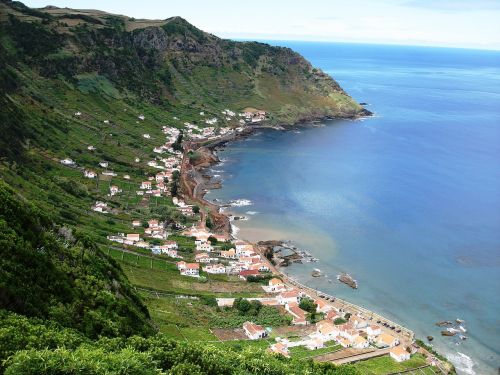 landscape azores mar