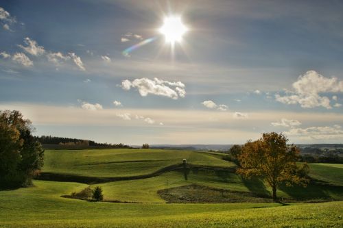 landscape sun autumn