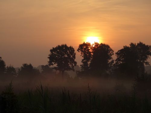 landscape poland sunrise