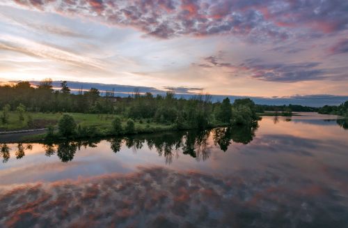 landscape sunset sky clouds