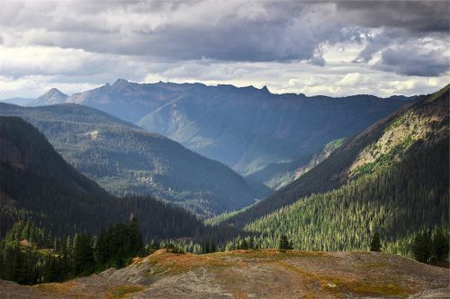 landscape mountains hills